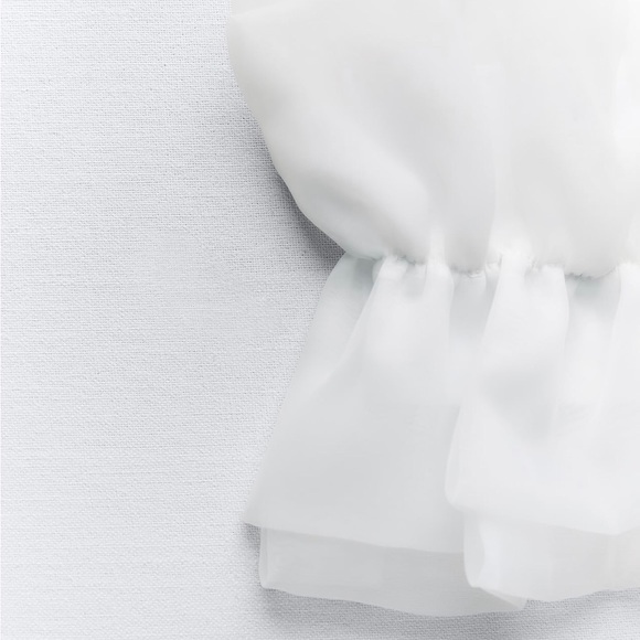 ZARA ORGANZA BANDEAU TOP BLOGGERES FAVORITE - Picture 8 of 9